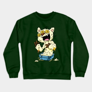 Stinky Little Litter Tray Monster Crewneck Sweatshirt